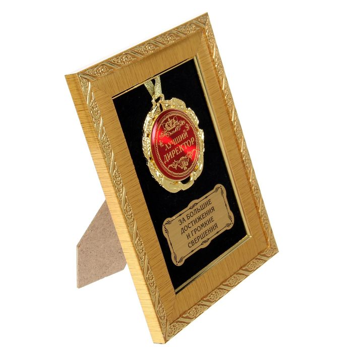 Медаль в рамке "Лучший директор"