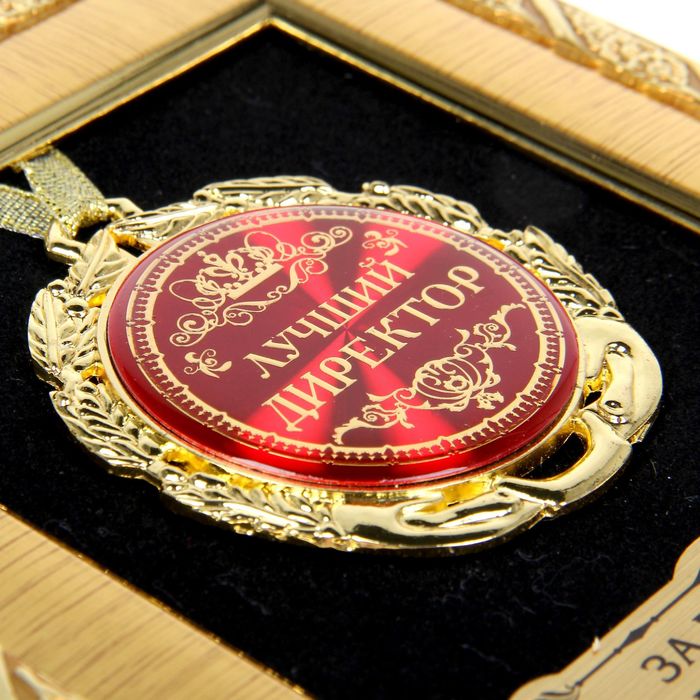 Медаль в рамке "Лучший директор"