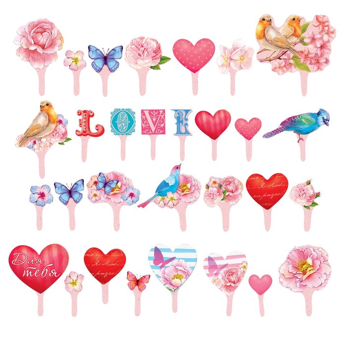 Набор для украшения торта "Для тебя"