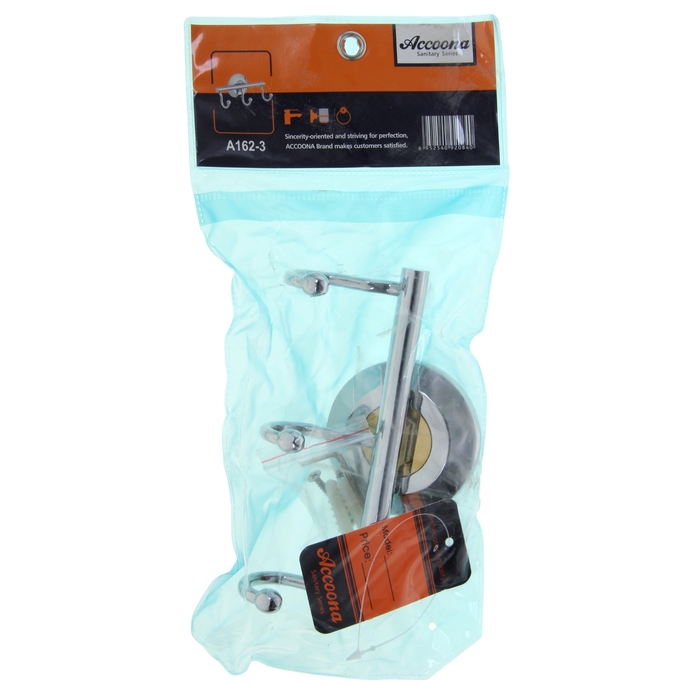 Крючок Accoona A162-3, настенный, тройной, хром