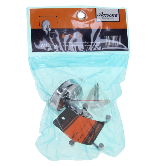 Крючок Accoona A11001-3, настенный, тройной, хром