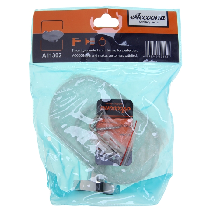 Мыльница настенная Accoona A11302, стеклянная, хром