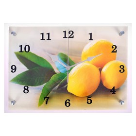 Часы настенные, серия: Кухня, "Лимонный аромат", 25х35  см, микс
