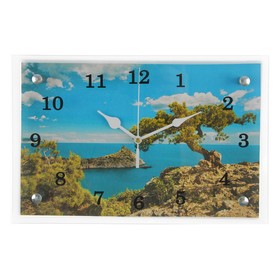 Часы настенные, серия: Природа, "Крым, море", 20х30  см, микс