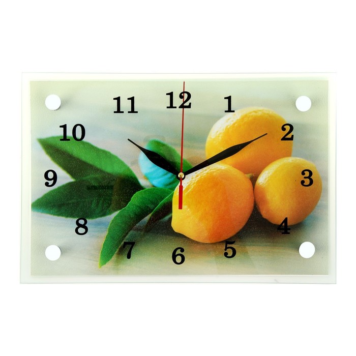 Часы-картина настенные, серия: Кухня, Лимонный аромат, 20х30 см