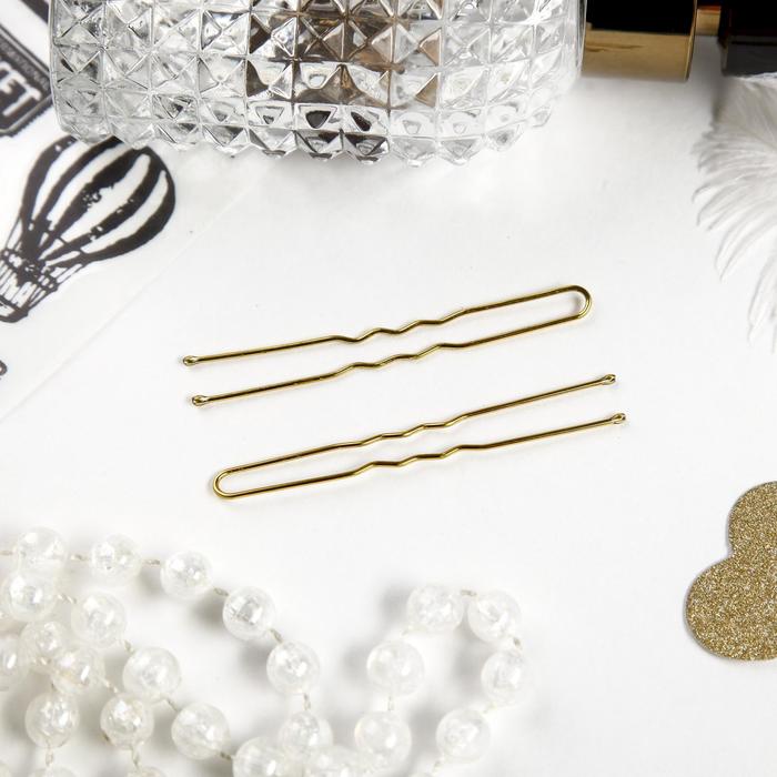 Шпильки для волос "Золотой цвет" (набор 10 шт.)