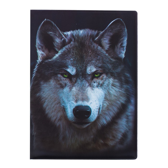 Обложка для автодокументов "Волк"