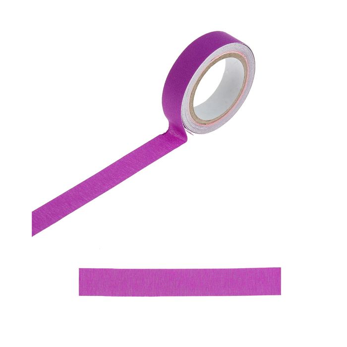 Клейкая лента декоративная текстильная "Разноцвет" дл. 4 м., ш. 1,5 см МИКС