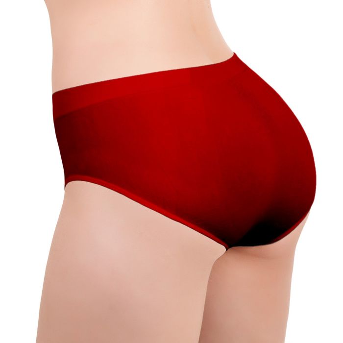 Бесшовные трусы женские slip, макси, Collorista (вишня,2XL/3XL)