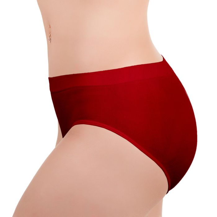 Бесшовные трусы женские slip, макси, Collorista (вишня,2XL/3XL)