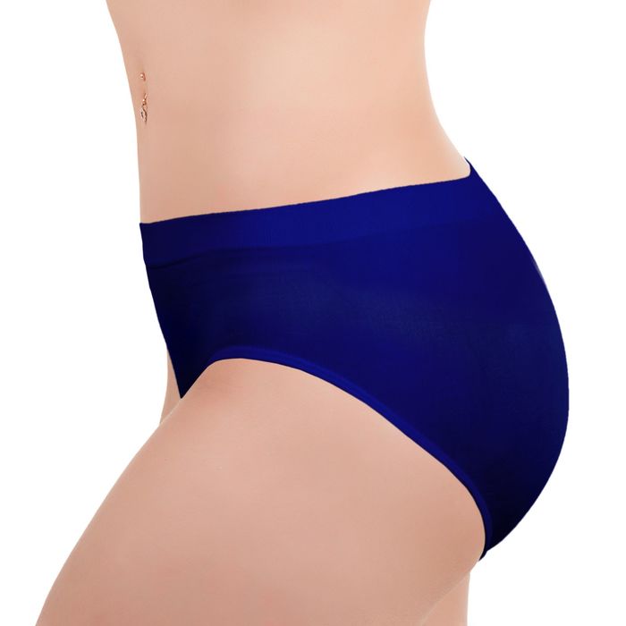 Бесшовные трусы женские slip, макси, Collorista (океан,L/XL)
