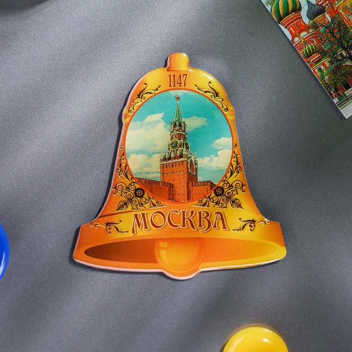 Магнит в форме колокола «Москва»