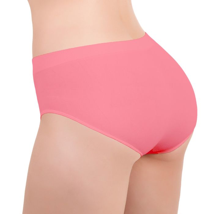 Бесшовные трусы женские slip, макси, Collorista (коралл,L/XL)