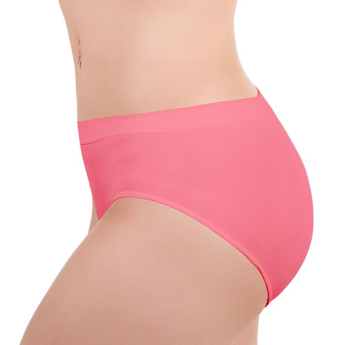 Бесшовные трусы женские slip, макси, Collorista (коралл,L/XL)