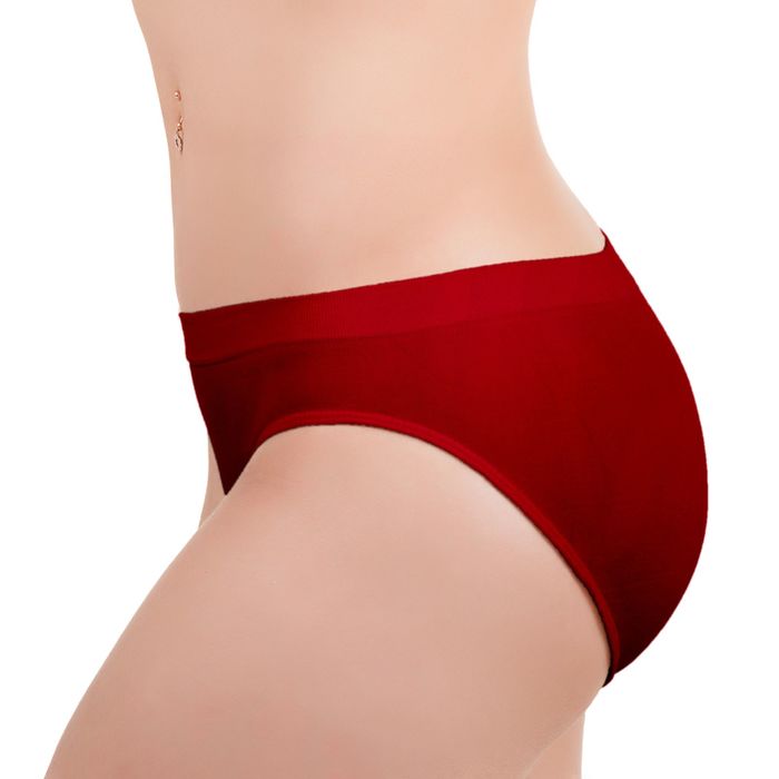 Бесшовные трусы женские slip, классика, Collorista (вишня,L/XL)