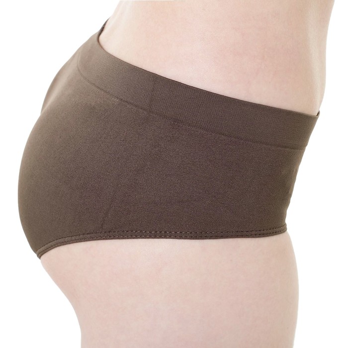 Бесшовные трусы-culotte женские с заниженной талией, Collorista (кофе,L/XL)