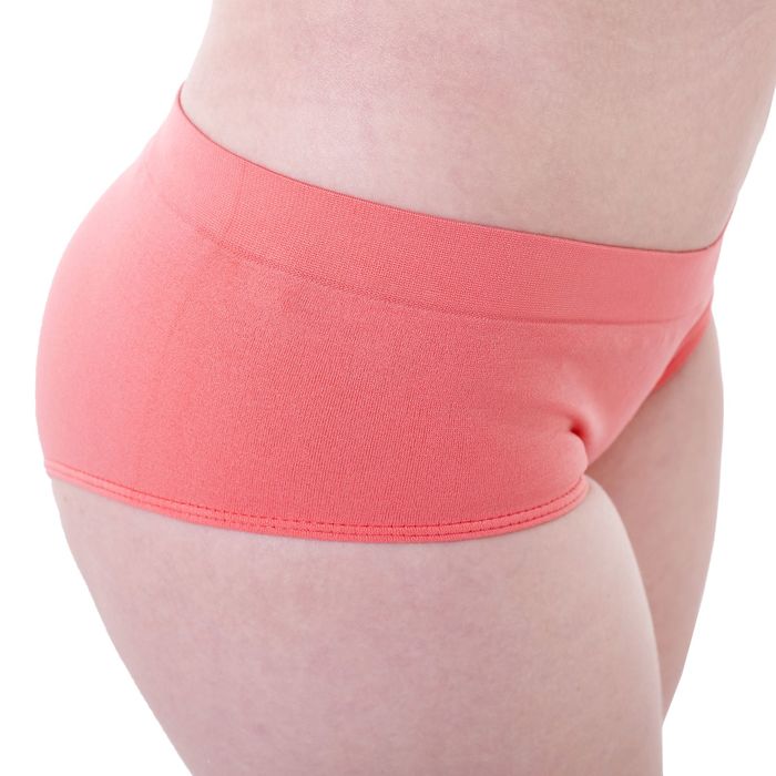 Бесшовные трусы-culotte женские с заниженной талией, Collorista (коралл,L/XL)