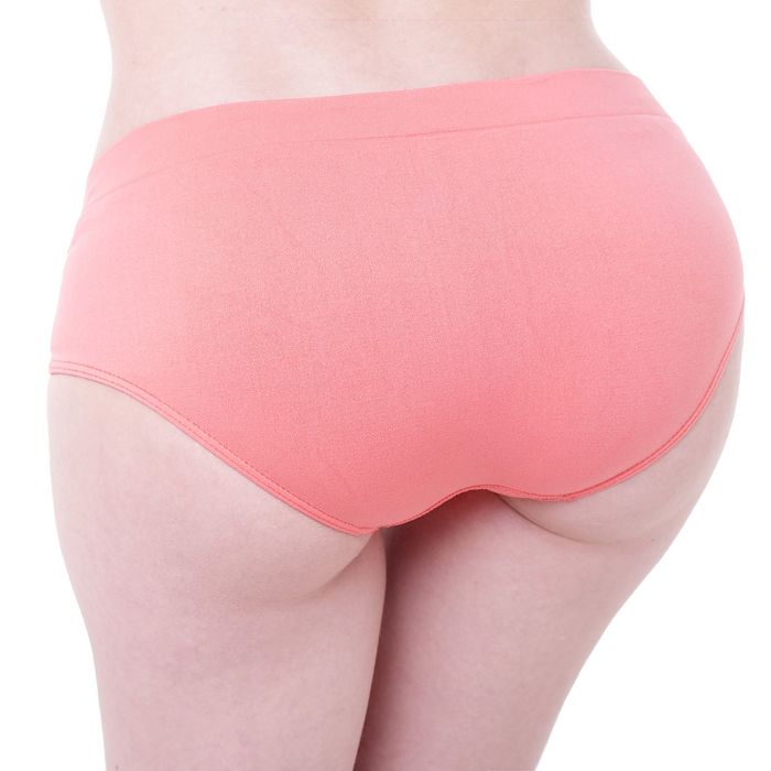 Бесшовные трусы-culotte женские с заниженной талией, Collorista (коралл,L/XL)