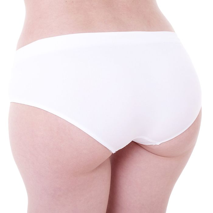 Бесшовные трусы-culotte женские с заниженной талией, Collorista (белый,L/XL)