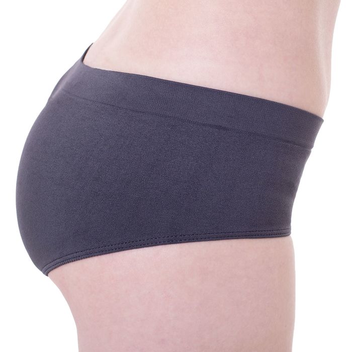Бесшовные трусы-culotte женские с заниженной талией, Collorista (графит,L/XL)