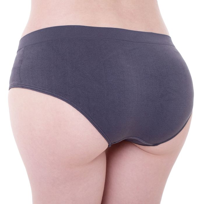 Бесшовные трусы-culotte женские с заниженной талией, Collorista (графит,L/XL)