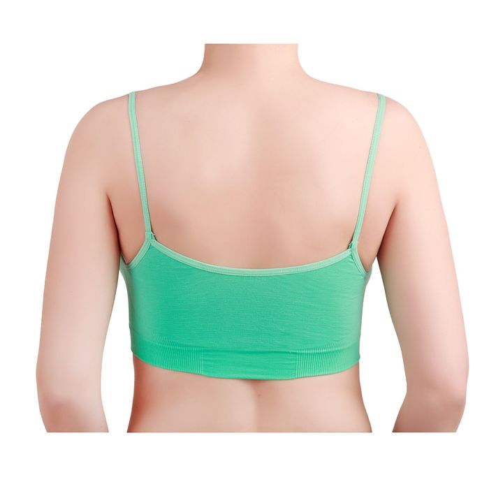 Бесшовный топ на тонких бретелях, Collorista (мята,L/XL)