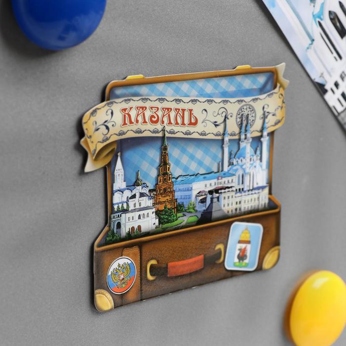 Магнит в форме чемодана «Казань»