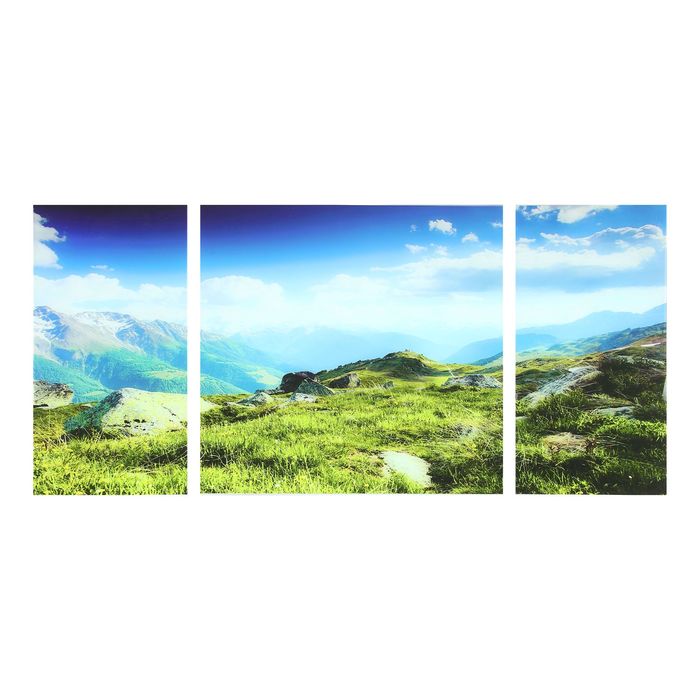 Модульная картина на стекле "Горы"