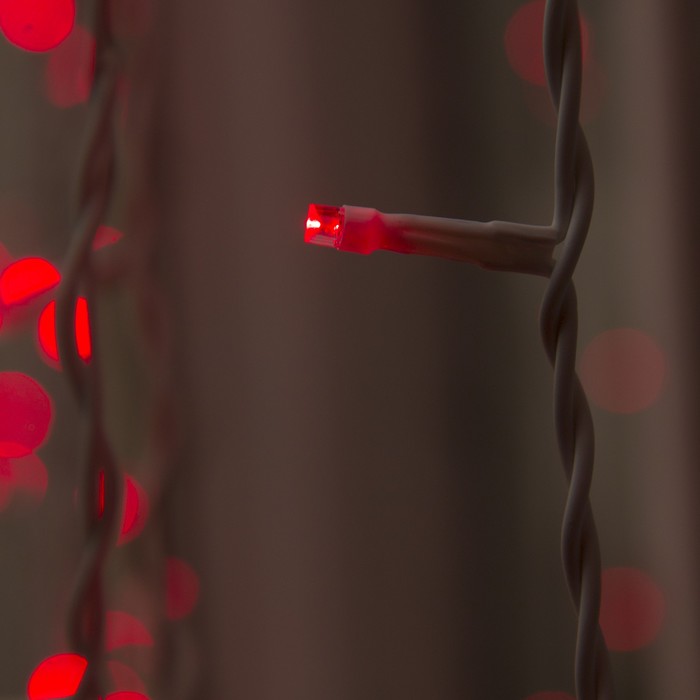 Гирлянда "Занавес" улич. УМС, Ш:2 м, В:3 м, Н.Б. 2W LED-760-220V, БЕЗ контр. фикс КРАСН