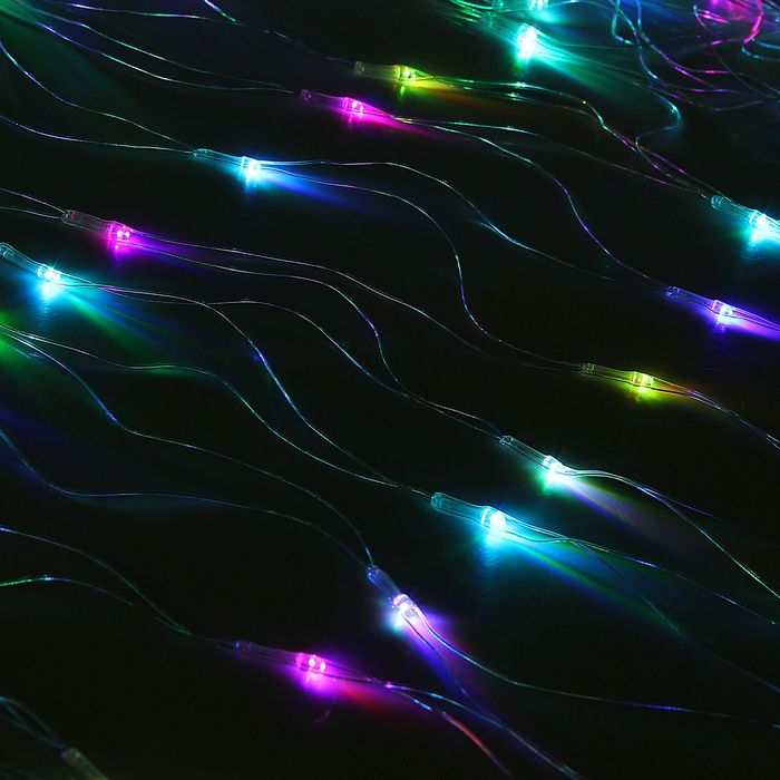 Гирлянда "Сетка" Ш:1 м, В:0,7 м, Н.С. LED-96-220V, моргает, МУЛЬТИ(RGB)