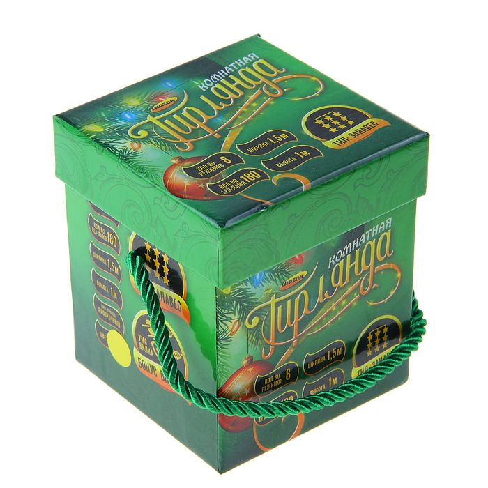 ЗАНАВЕС, УМС вилка Ш:1,5 м, В:1 м, Н.С. LED-180-220V, 8 режимов, ЖЕЛТЫЙ