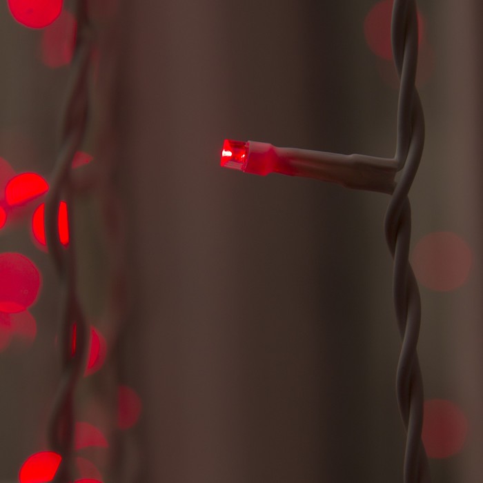 Гирлянда "Занавес" улич. УМС, Ш:2 м, В:6 м, Н.Б. 2W LED-1440-220V, БЕЗ контр. фикс КРАСНЫ