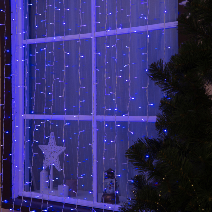 Гирлянда "Занавес" улич. УМС, Ш:2м, В:6м, Н.Б. 2W LED-1440/280-220V, БЕЗ контр. мерц ФИОЛ