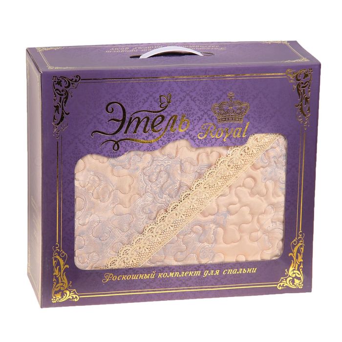 Покрывало "Этель Роял" Вестфалия евро 220х240 см, 50х70+5 см - 2 шт., 100% хлопок, жаккард