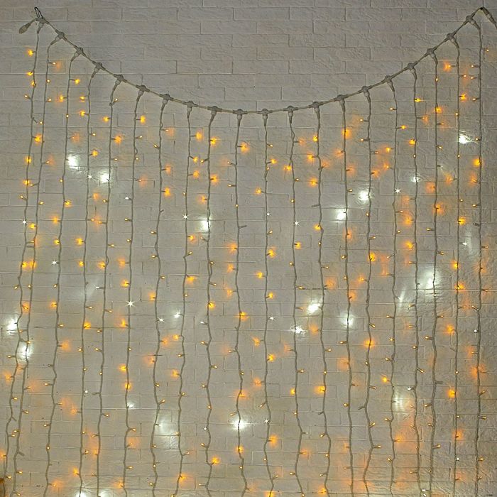 Гирлянда "Занавес" улич. УМС, Ш:2м, В:6м, Н.Б. 2W LED-1440/280-220V, БЕЗ контр. мерц ЖЕЛ