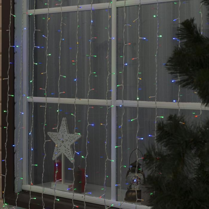 Гирлянда "Занавес" улич. УМС, Ш:2 м, В:6 м, Н.Б. 2W LED-1440-220V, БЕЗ контр. фикс МУЛЬТИ