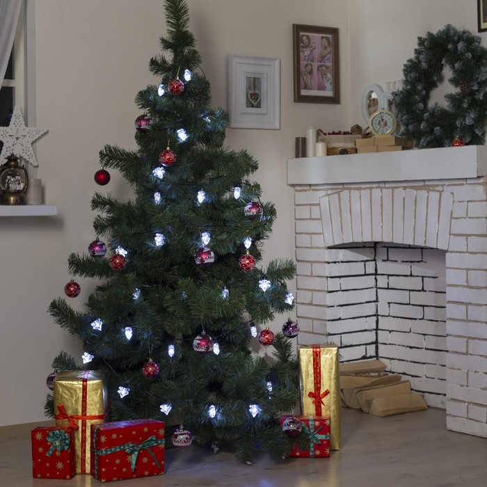 Гирлянда "Метраж" улич. с насад. "Ель большая" 5 м, Н.Т. LED-30-220V, контр. 8 р, БЕЛЫЙ