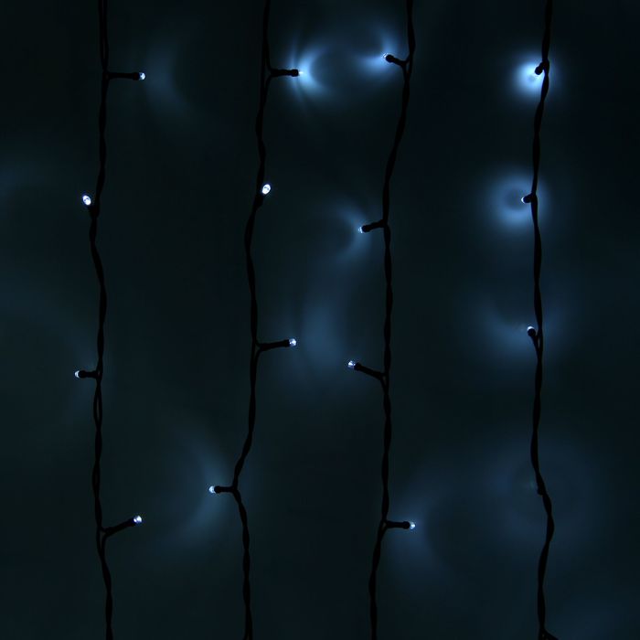 Гирлянда "Занавес" улич. УМС, Ш:2 м, В:9 м, Н.Т. 2W LED-1800-220V, БЕЗ контр. фикс БЕЛЫЙ