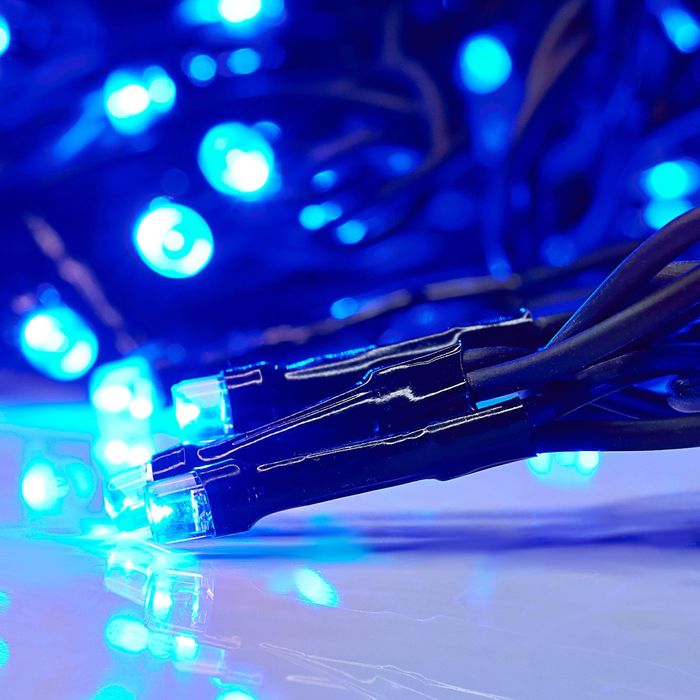 Гирлянда "Занавес" улич. УМС, Ш:2 м, В:3 м, Н.Т. 2W LED-760-220V, БЕЗ контр. фикс СИНИЙ