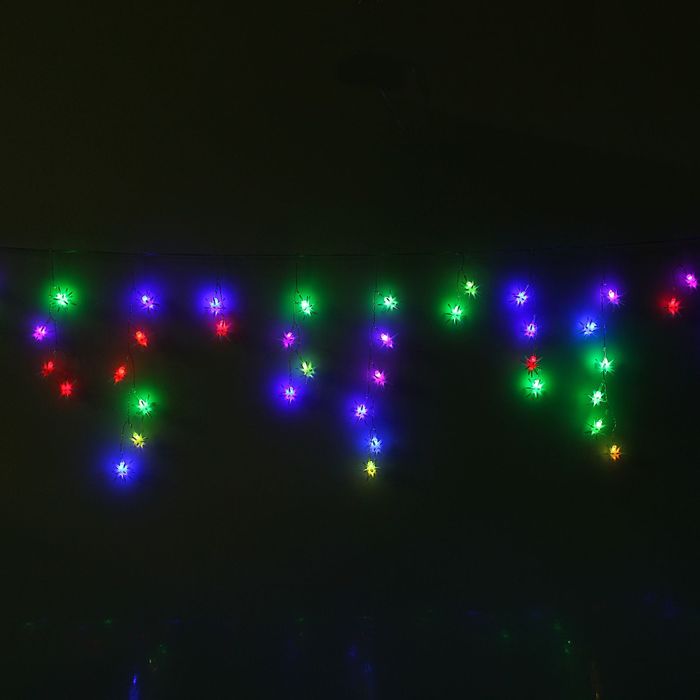 Гирлянда "Бахрома" Ш:2.8 м, В:0,6 м, Н.С. "Каштан матовый", LED-100-220V, МУЛЬТИ(RG/RB)