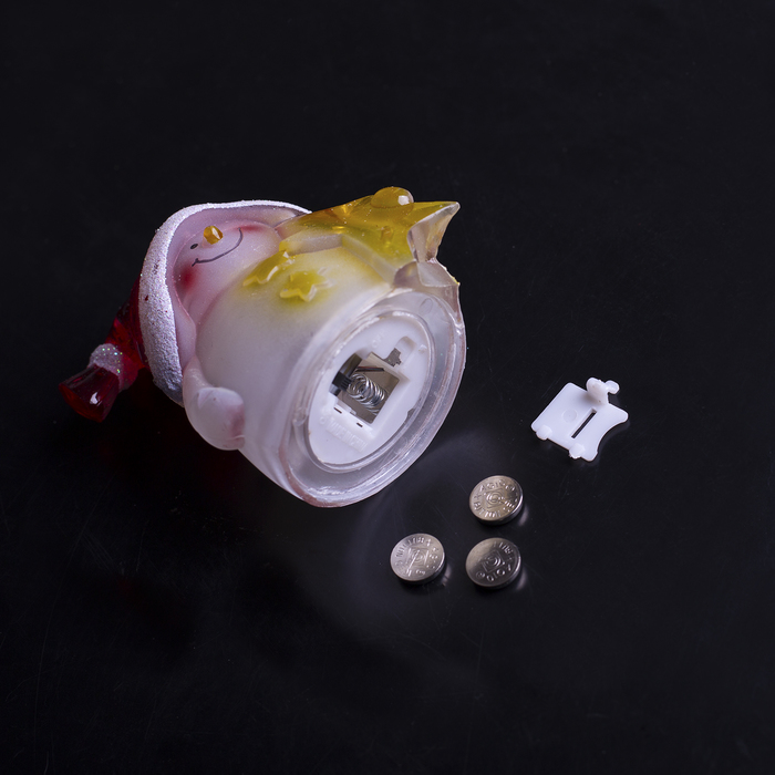 Игрушка световая "Снеговик-звезда" (батарейки в комплекте) 1 LED, RGB