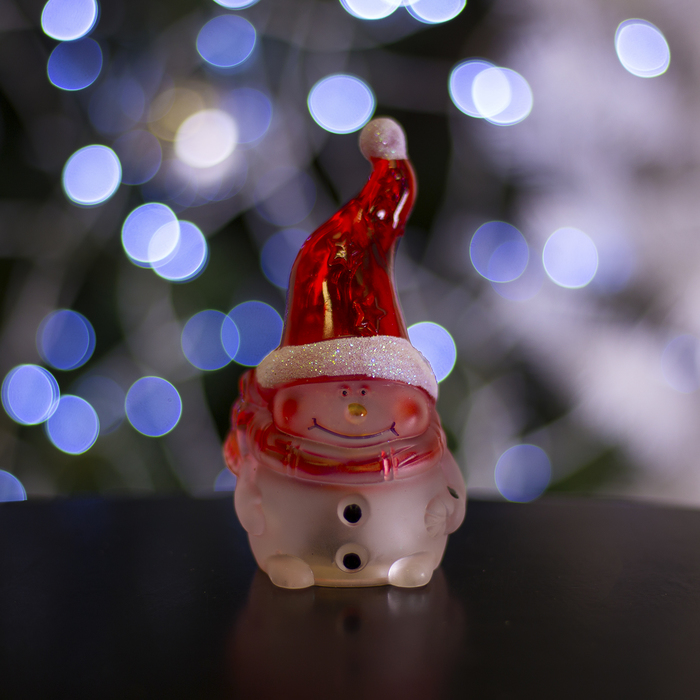 Игрушка световая "Гномик-снеговик" (батарейки в комплекте) 1 LED, RGB