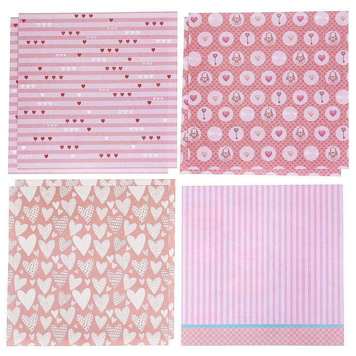 Набор для оформления фотоальбома «Я просто люблю тебя", 29,5 х 29,5 см