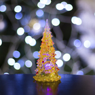 Игрушка световая "Ёлочка радуга загадка" (батарейки в комплекте) 12 см, 1 LED, RGB, ЖЁЛТАЯ