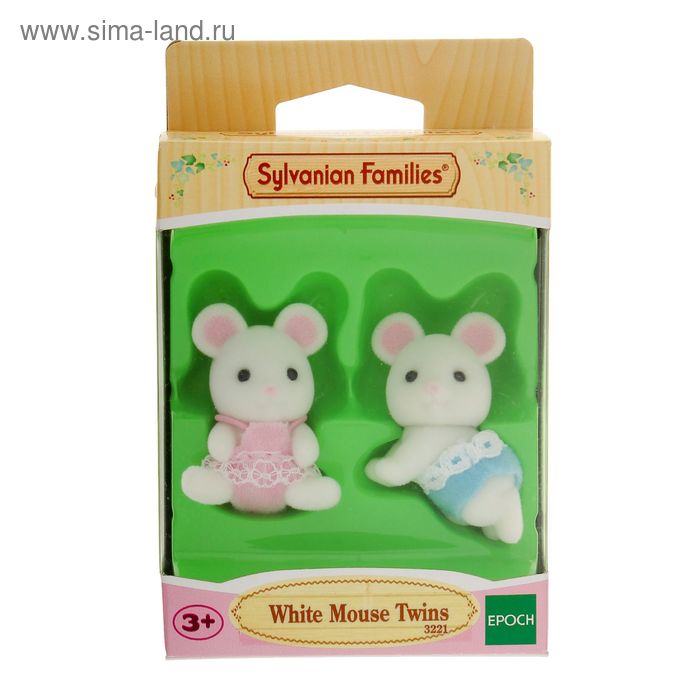 фото Игровой набор «белые мышата-двойняшки» sylvanian families