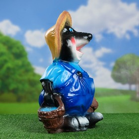 

Садовая фигура "Крот с ведрами" 22х39х43см МИКС