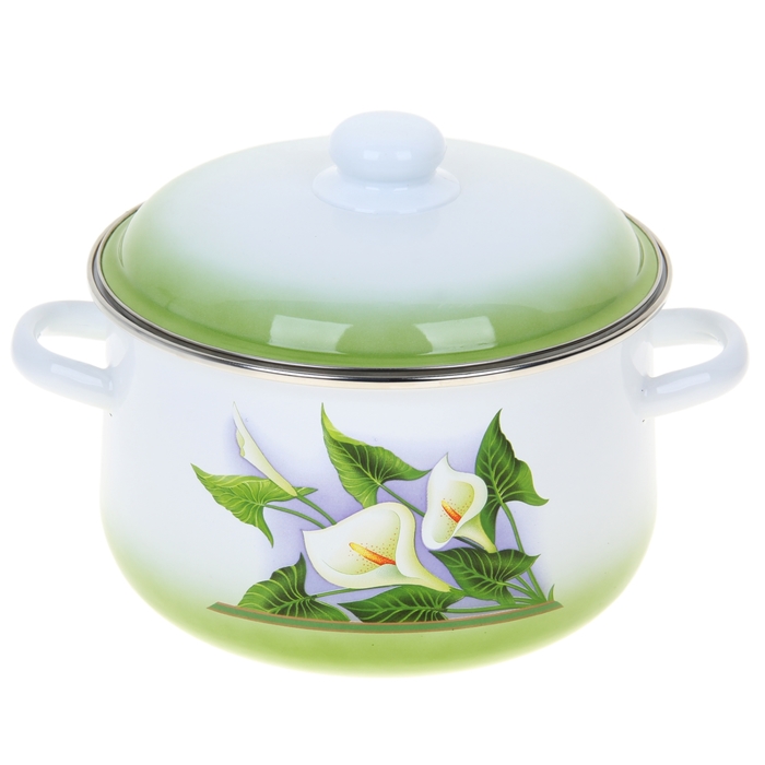 Кастрюля коническая 5,5 л "Каллы"