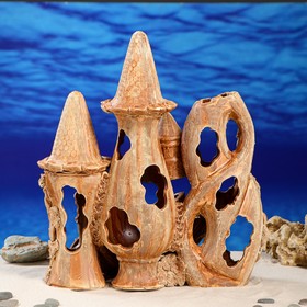 

Декорация для аквариума "Замок с корягой", 16 х 32 х 38 см