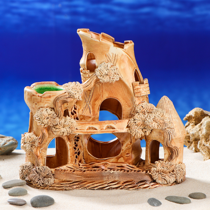 Декорации для аквариума "Замок Сатурн" большой