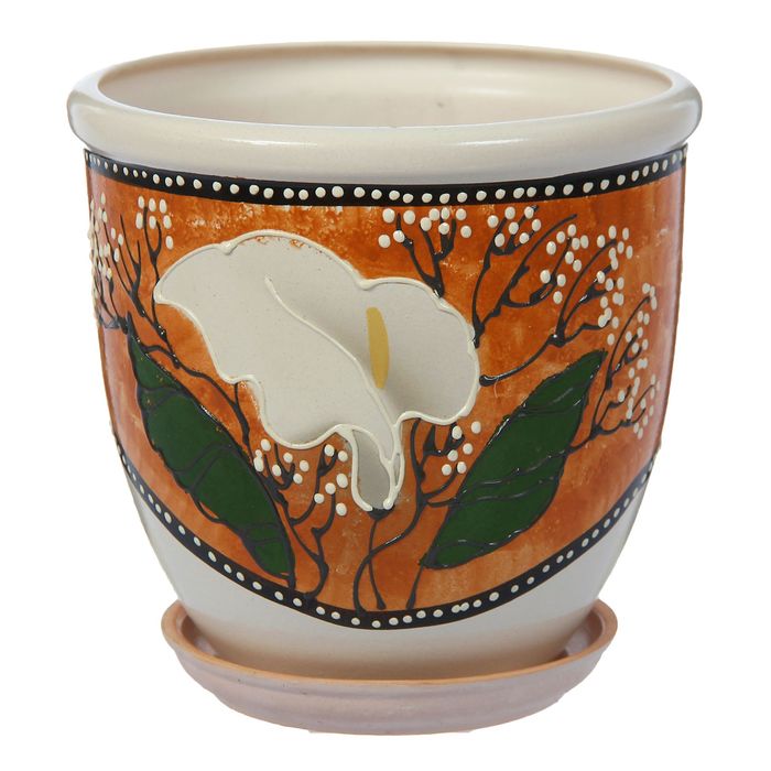 Кашпо "Ирис" цветы, микс 5 л